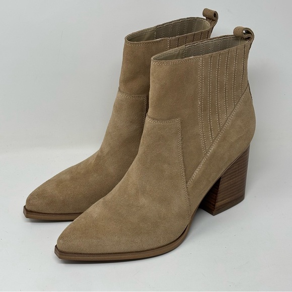 Marc Fisher Shoes - Marc Fisher Marcela Pointy Toe Dress Booties Tan Size 11 NWOT
